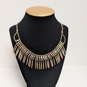 Banana Republic Factory Gold Tiered Dangle Necklace